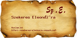 Szekeres Eleonóra névjegykártya