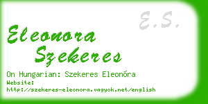 eleonora szekeres business card
